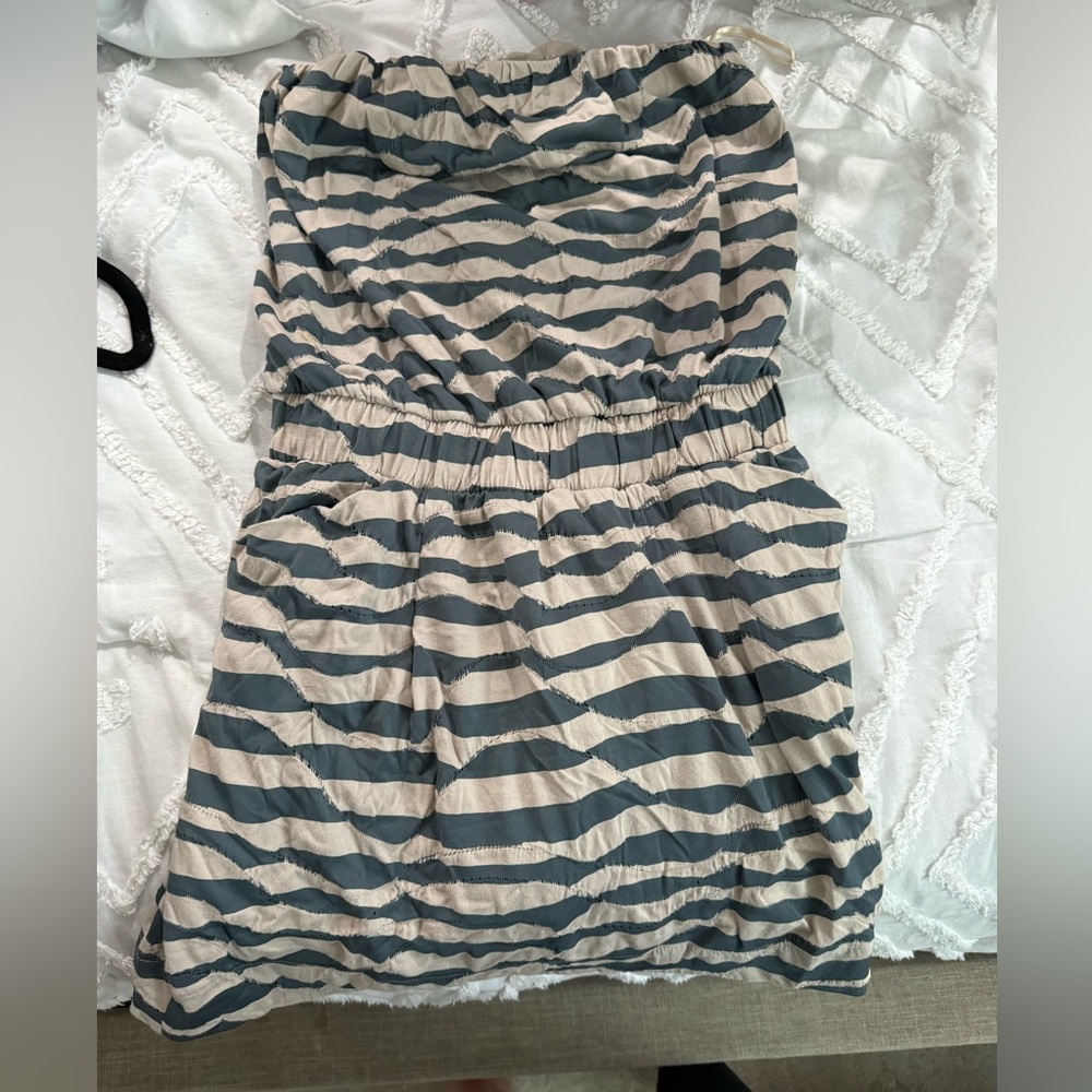 Aqua tube top dress- size medium